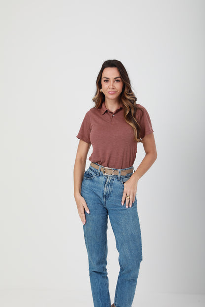 Camisa Polo Feminina FreedomPiquet