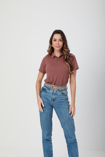 Camisa Polo Feminina FreedomPiquet
