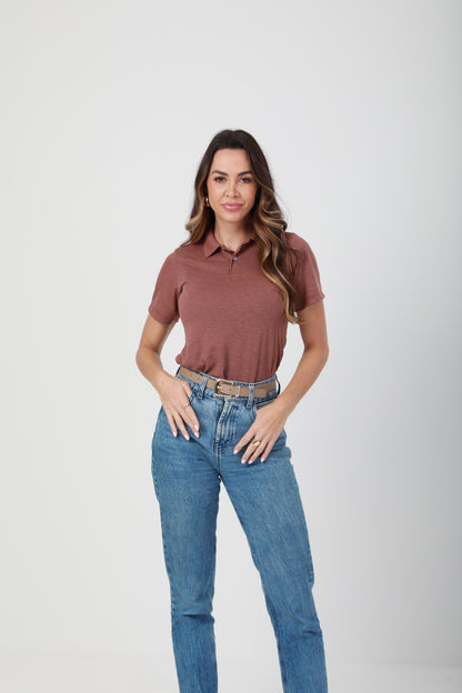 Camisa Polo Feminina FreedomPiquet