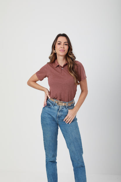 Camisa Polo Feminina FreedomPiquet