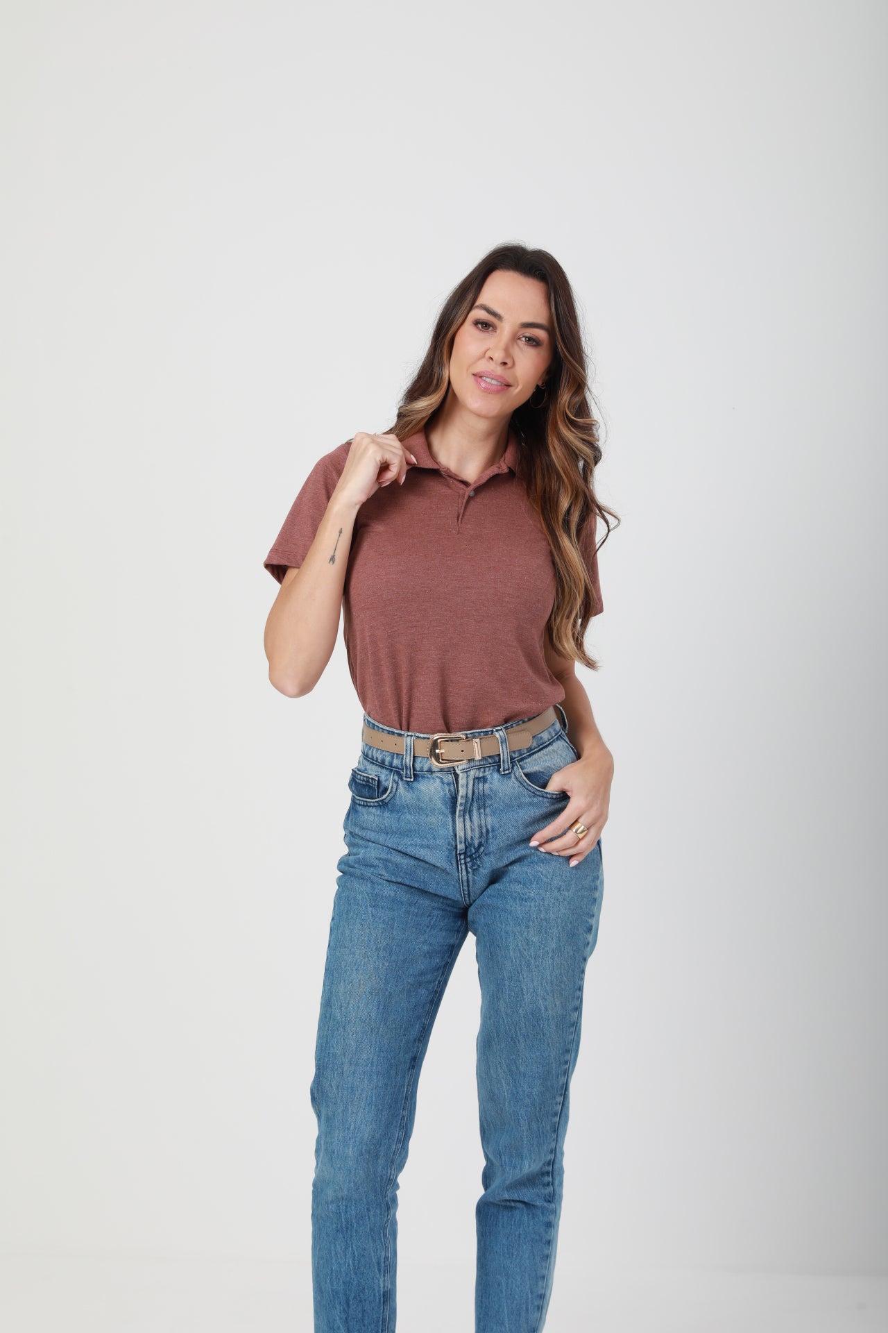 Camisa Polo Feminina FreedomPiquet