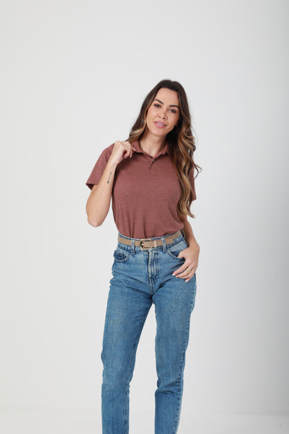 Camisa Polo Feminina FreedomPiquet