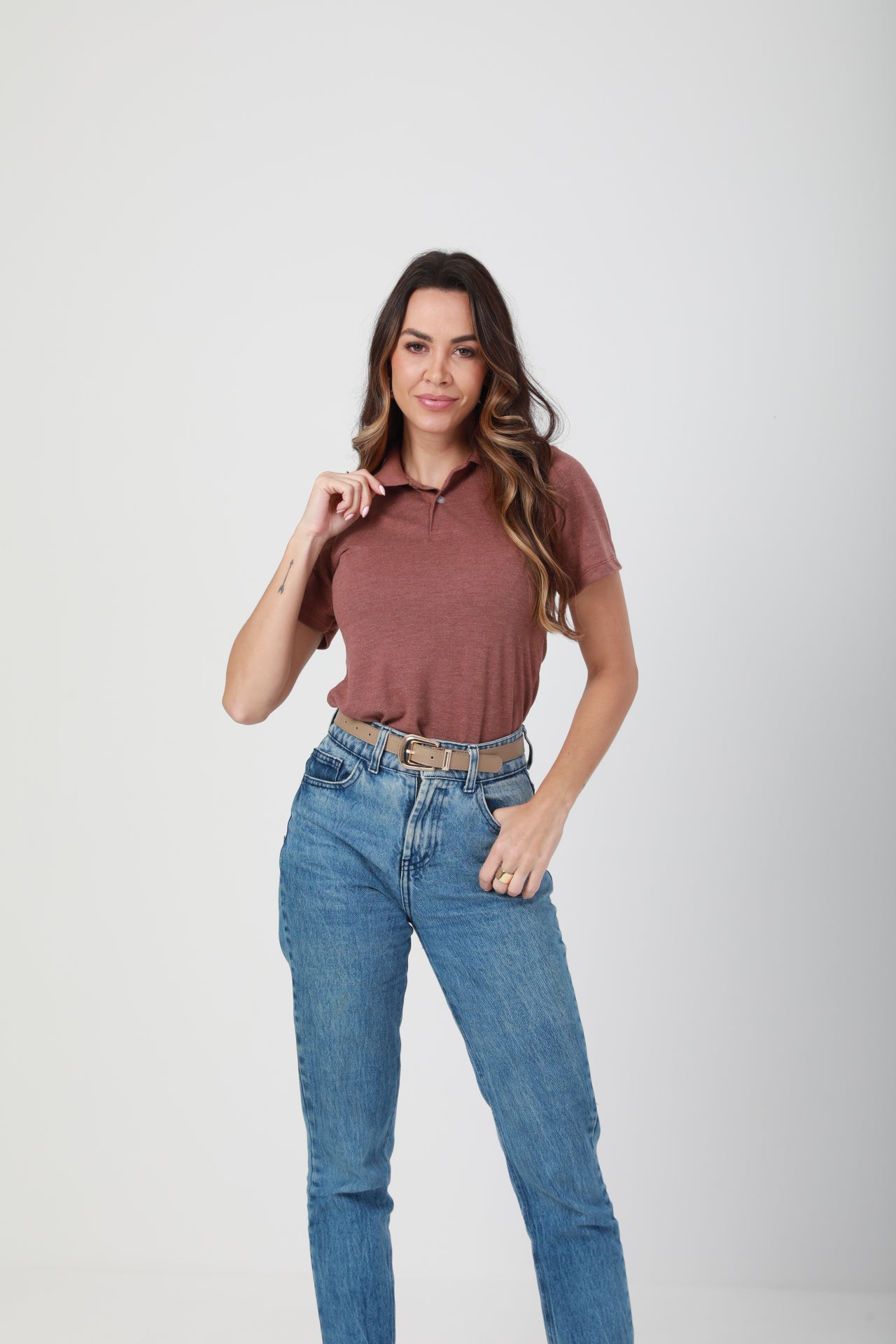 Camisa Polo Feminina FreedomPiquet