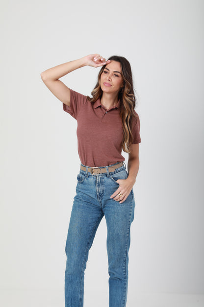 Camisa Polo Feminina FreedomPiquet