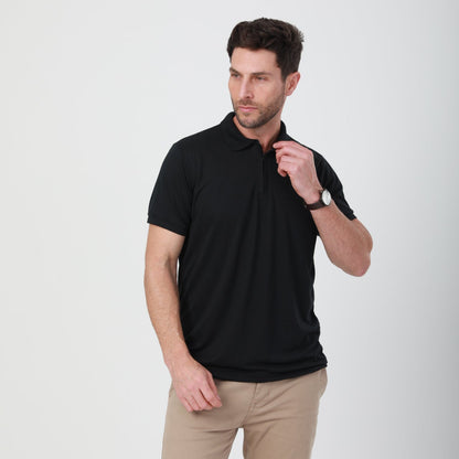 Camisa Polo Slim com Zíper na Gola